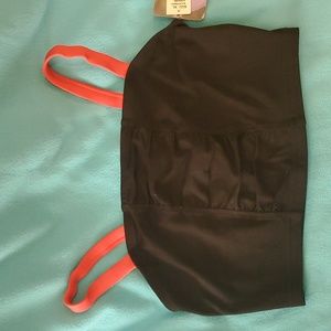 Mossimo Sports Bra Black with Red Straps. Size XL.